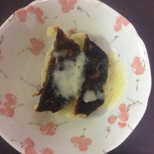 とろけるチーズon焼き餃子のトースター焼き